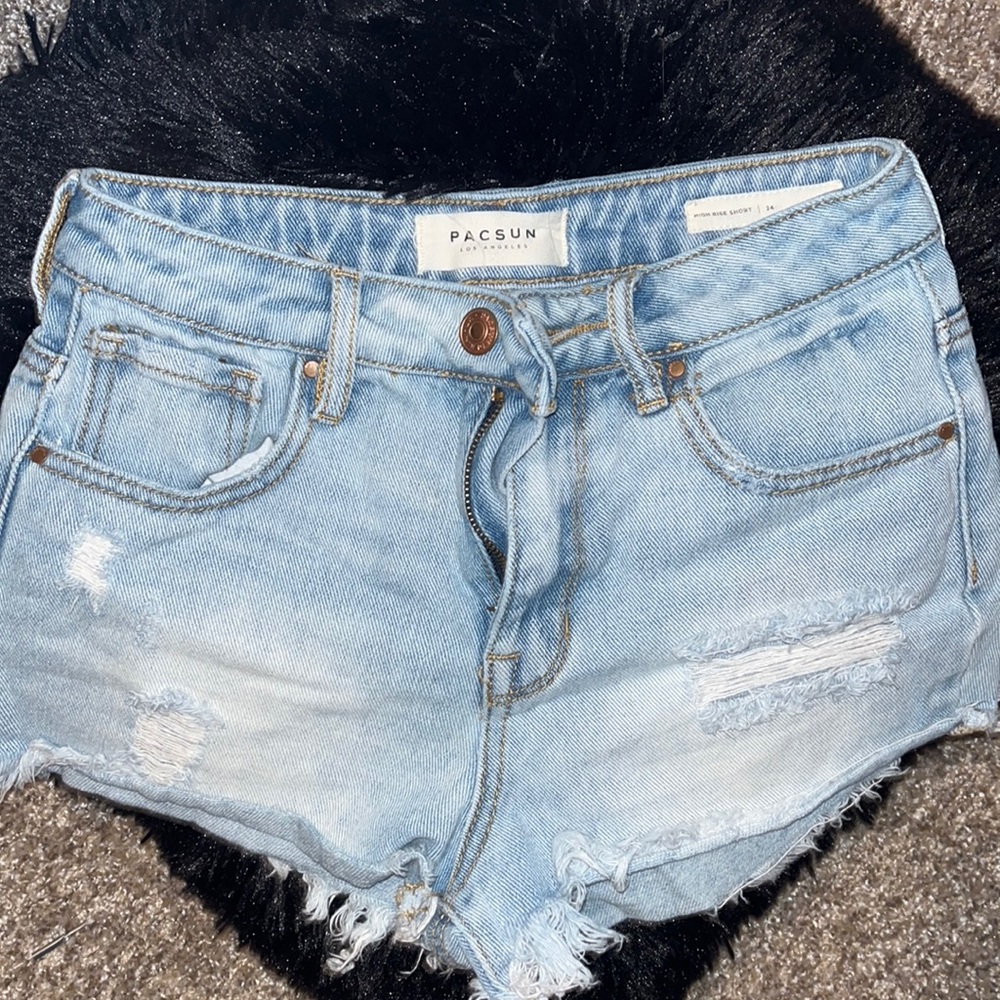 Pacsun high rise denim shorts